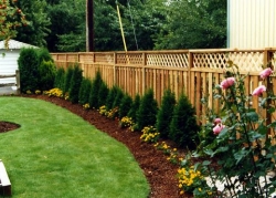 Lattice Top Cedar Fence